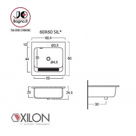 lavatoio nanco 60x60 SIL Tecnica