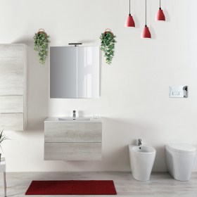 Composizione bagno completo con colonna h124 cm Klara