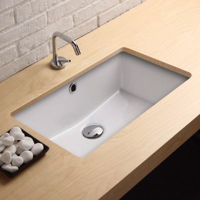 Lavabo sottopiano rettangolare CITY 54X43.5 con troppopieno 