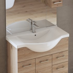 Lavabo 85 cm in ceramica da incasso NEW STYLE 