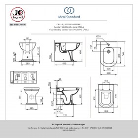 Sanitari a terra CALLA tecnica - Ideal Standard 