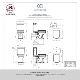 Vaso a terra Monoblocco CALLA tecnica - Ideal Standard