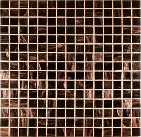 GC34 BRUNITO Mosaico in Pasta di Vetro a Tessere Gold / Bronze