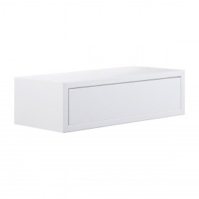 Pensile sospeso orizzontale con cassetto (J60010) BIANCO