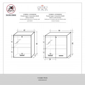 Pensile lavanderia 1 anta 48x58 DOMINA -  Tecnica