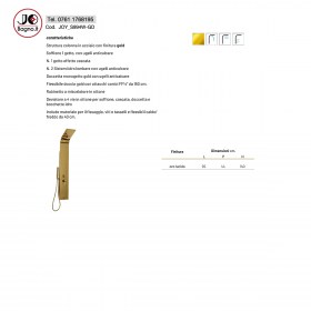 Colonna Doccia Attrezzata 140 x 20 Gold JOY - TECNICA