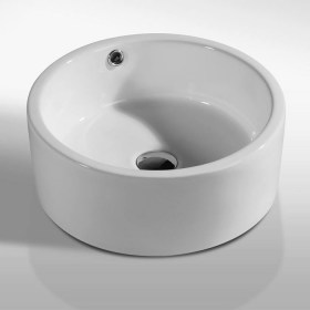 Lavabo appoggio circolare 42 Nero Ceramica