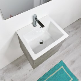 Mobile Bagno Sospeso Profondità 40 - Profondità Interna Vasca in Ceramica 20,5 cm