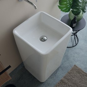 Lavabo in ceramica centro stanza QUADRO