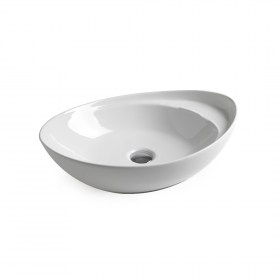 Lavabo ovale da appoggio 50x37 cm Beverly