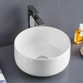 Lavabo appoggio 35 tondo Cognac Art Ceram