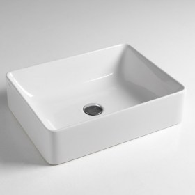 Lavabo rettangolare da appoggio 50/60x38 cm Slim