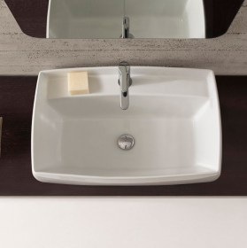 Lavabo incasso 80 Arco Ceramica Scarabeo