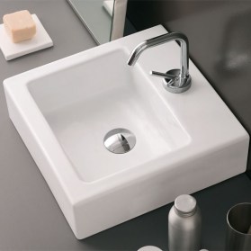 Lavabo appoggio Quadro 40x40 italian bath style