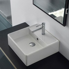 Lavabo appoggio Teorema 42 scarabeo ceramiche