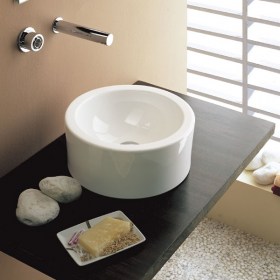 Lavabo apppoggio Giove ø37 Scarabeo Ceramica