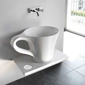 Lavabo appoggio 70x50 Cup in Livingtec Art Ceram