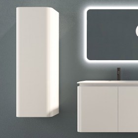 Colonna bagno sospesa h130 cm MARYL - BIANCO OPACO