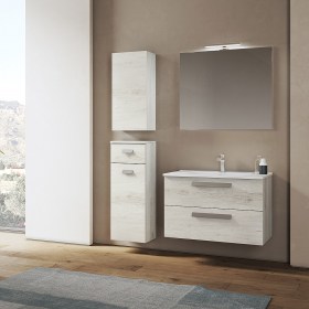 Composizione bagno sospeso 80 Angela1 inclusa di lavabo da incasso 