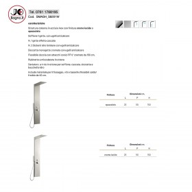 Colonna Doccia Attrezzata h150 Acciaio Inox con Cascata SMASH - TECNICA