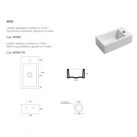 Tecnica Lavabo Mini 24x44