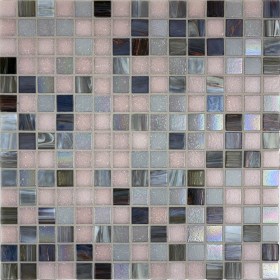 V5647 Grigio Perla Mix Mosaico in Pasta di Vetro PROJECT PLUS e BRONZE MIX