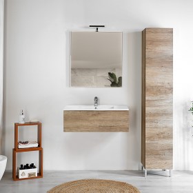 Cassettone sospeso lavabo incasso 70