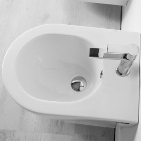 Bidet Zeta dettaglio in ceramica Bianco Lucido