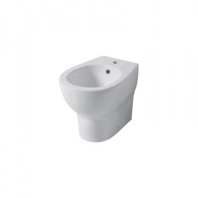 bidet a terra filomuro 54x36 Touch 1 in ceramica bianca lucida