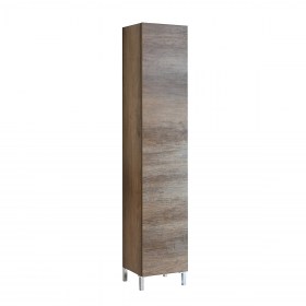 Colonna bagno terra h174 finitura Olmo Naturale KLARA ripiani vetro