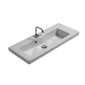 Lavabo consolle Tanaro Profondità 37 cm Ideale per incasso su mobile o installazione sospesa