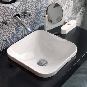 Lavabo in ceramica da incasso GIO 40 Art Ceram - Misure 43x37