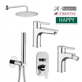 Set Miscelatori lavabo+bidet+doccia con Soffione HAPPY