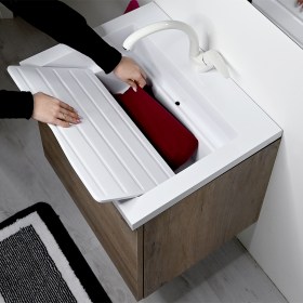 Lavabo Zeus 60 Comodo come lavabo doppio uso