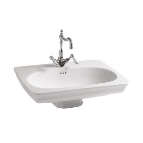 Lavabo in ceramica sospeso o su colonna  68x50 Civitas