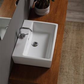 lavabo appoggio Luna 54 in ceramica