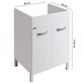 Misure Mobile per lavatoio in ceramica DOMINA 60x50