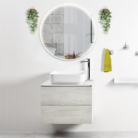 Mobile Bagno Sospeso KLARA con due cassetti con Lavabo Peyton