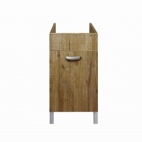 Mobile per lavatoio in ceramica DOMINA 45x50 Wood Chiaro fronte