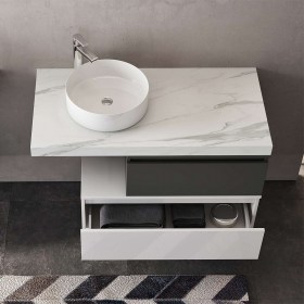 Cassettone bagno sospeso 100 cm apertura