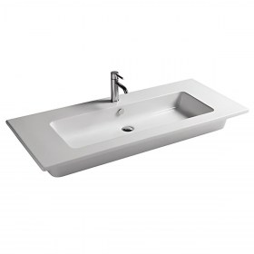 Lavabo consolle Panarea 106 cm Profondità 51 cm Ideale per incasso su mobile o installazione sospesa