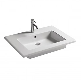 Lavabo consolle Panarea 71 cm Profondità 46/51 cm Ideale per incasso su mobile o installazione sospesa