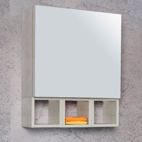 Pensile contenitore con anta a specchio cm 60 x 60 Klara