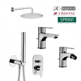 Set Miscelatori lavabo+bidet+doccia con Soffione SPRINT