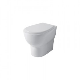 wc a terra filomuro 54x36 Touch 1 in ceramica bianca lucida