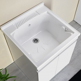 Mobile Lavatoio ZARA 60x60 Bianco senza piedini