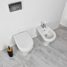 Wc e Bidet linea ZENTRUM di Vitra Sanitari Filomuro a Terra